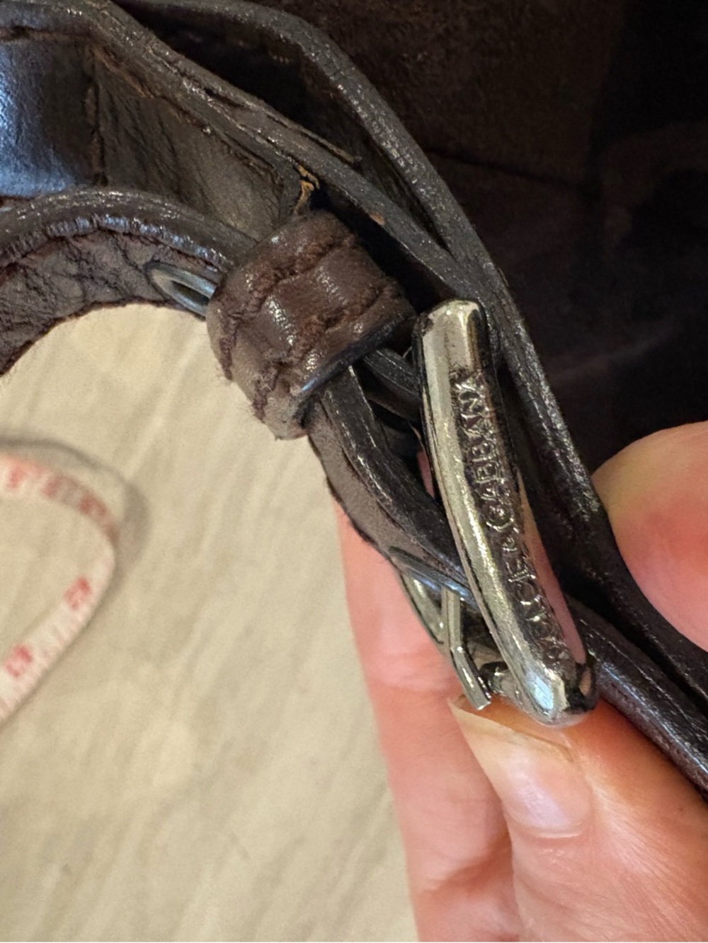 FINAL SALE - Dolce and Gabbana brown suede bag - Picture 4 of 12